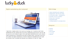 Desktop Screenshot of luckyduck.no