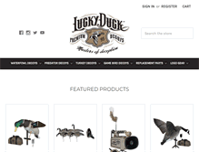 Tablet Screenshot of luckyduck.com